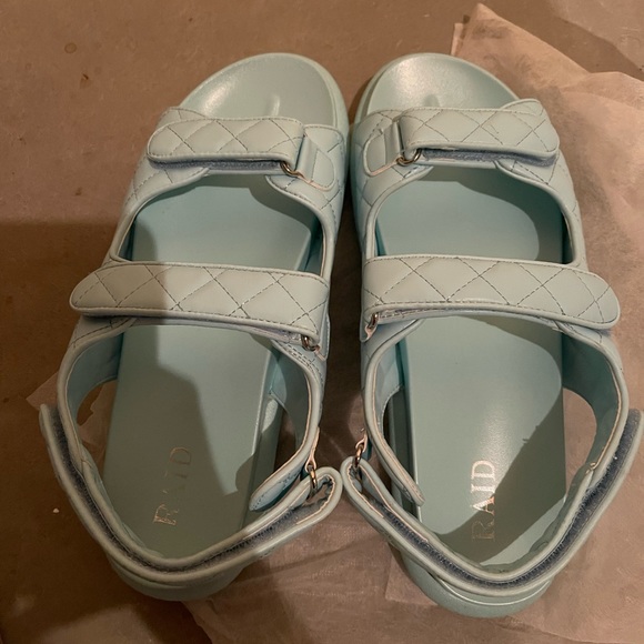 Asos Raid Quilted Chunky Sandals - Picture 1 of 4